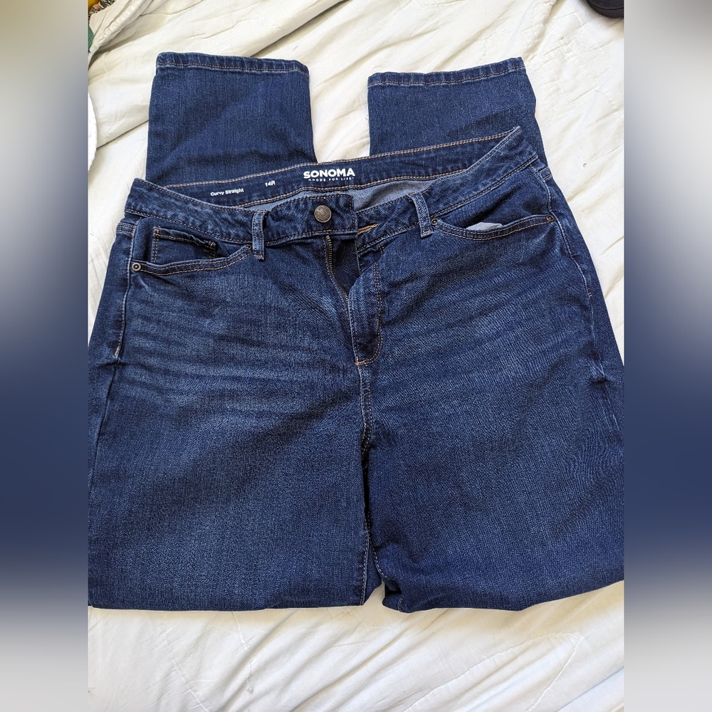 Sonoma Straight Leg Dark Wash Jean